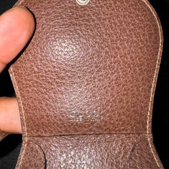 Gucci Brown Horseshoe Coin Pouch - Picture 4 of 8